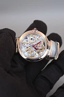 Часы Bvlgari  Lvcea Skeleton Steel And Rose Gold 33Mm  102878