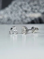 Украшение GIA  Серьги 1,01/1,01 ct. G-H/VVS2-VS1 (Heart Diamonds)   