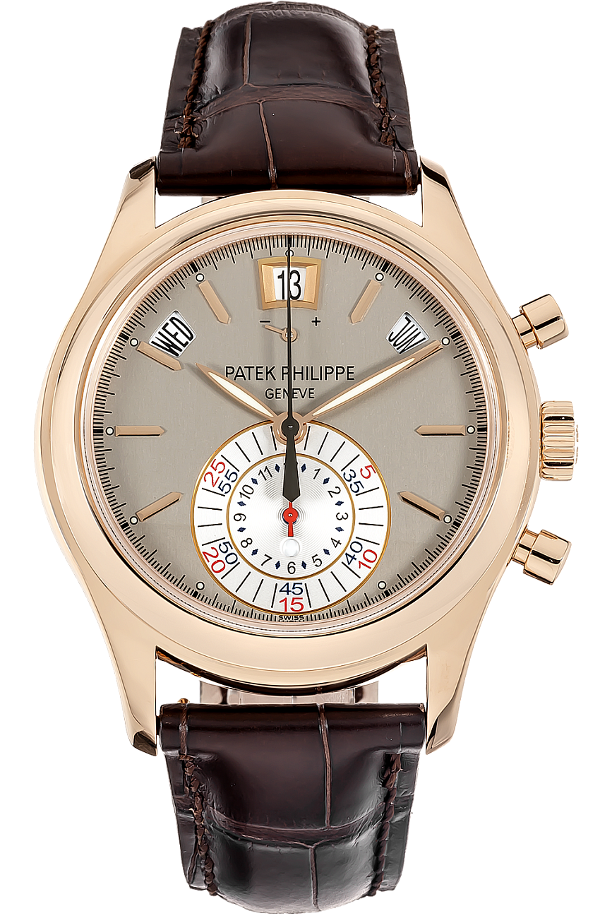Часы Patek Philippe  Annual Calendar Chronograph Rose Gold Silver Dial  5960R-001