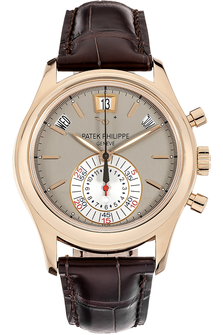 Часы Patek Philippe  Annual Calendar Chronograph Rose Gold Silver Dial  5960R-001