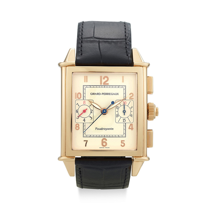 Часы Girard-Perregaux  Girard-Perregaux Vintage Foudroyante Xxl 9021 Rose Gold Split Chronograph  9021