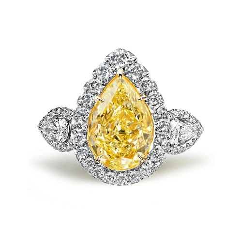 Украшение No Name  Кольцо С Бриллиантом 5,63 Ct. F.l.y/Vs1   