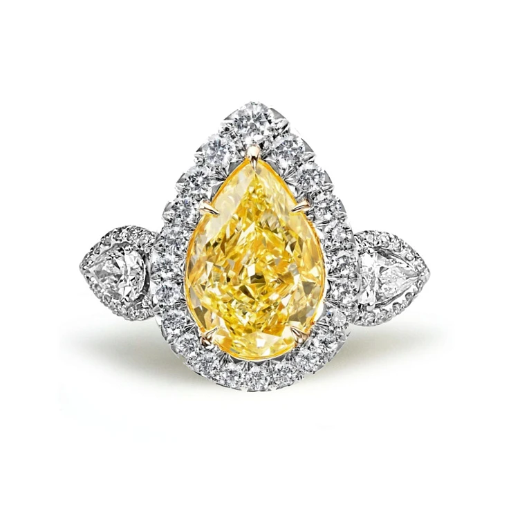 Украшение No Name  Кольцо С Бриллиантом 5,63 Ct. F.l.y/Vs1   