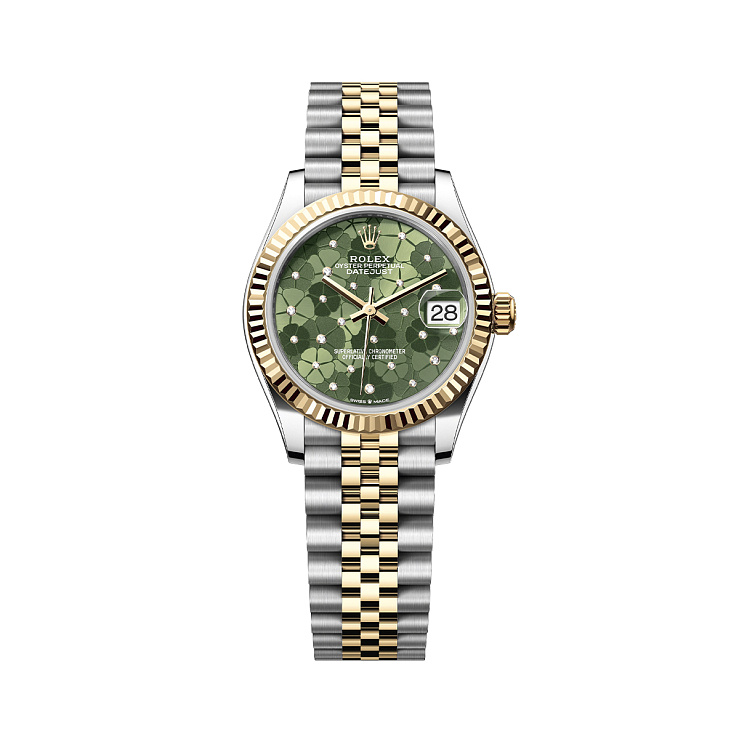 Часы Rolex  Steel And Yellow Gold Green Dial  278273