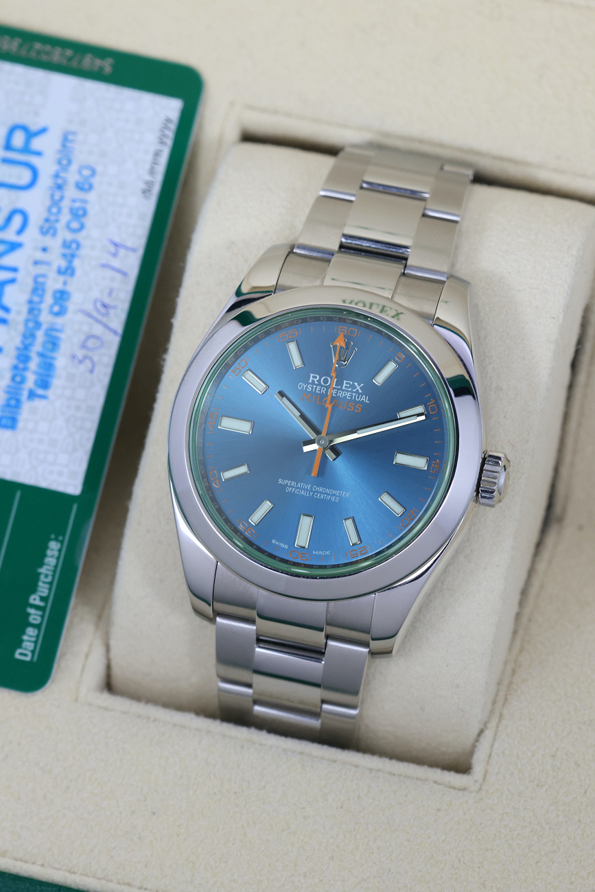 Часы Rolex  Milgaus Z-Blue Dial  116400GV