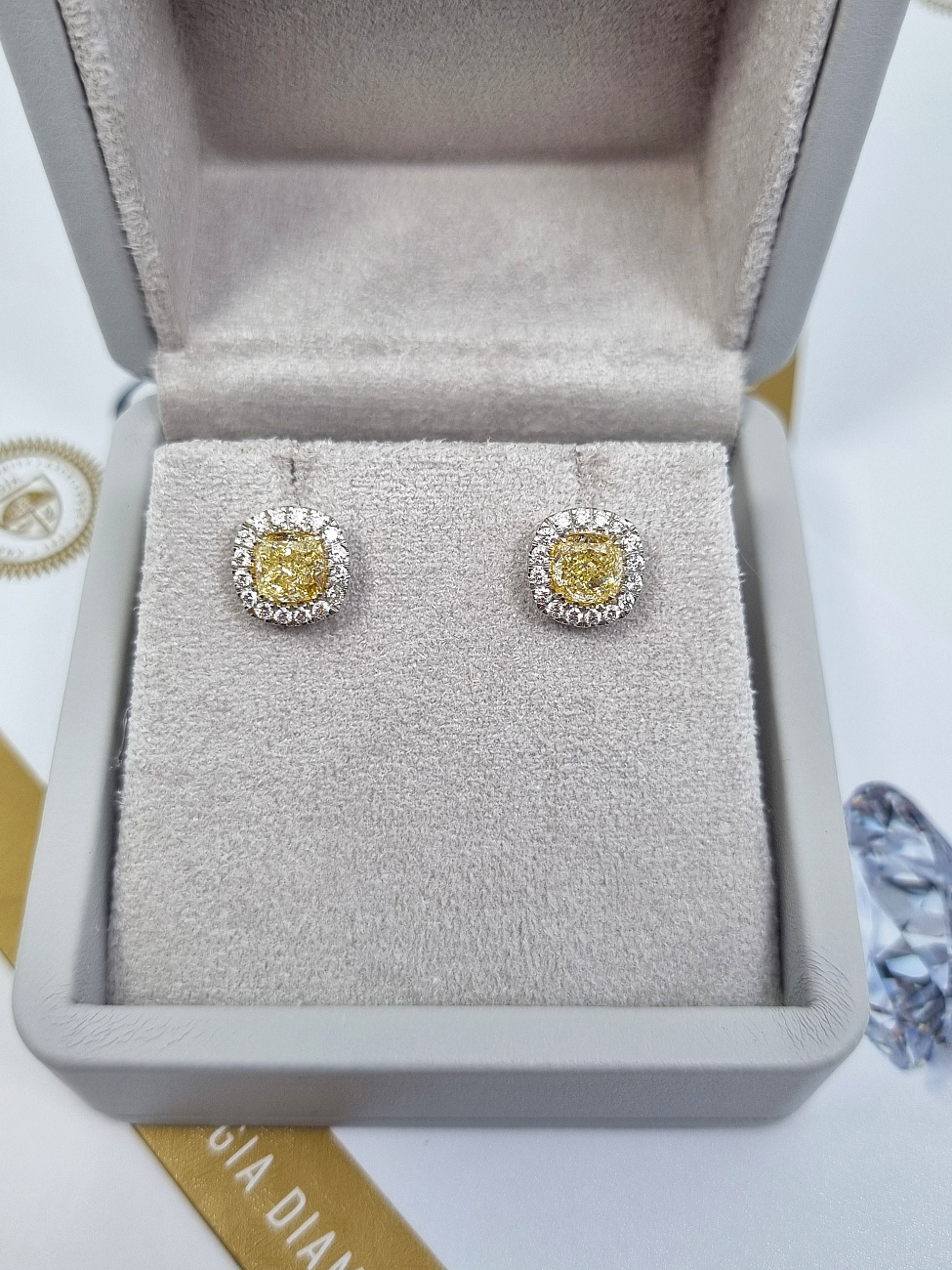 Украшение NO NAME  Серьги 1,00/1,02 Ct. W To X   