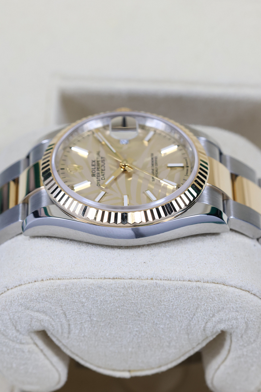 Часы Rolex  Datejust Champagne Palm Motif Dial 2023  126233