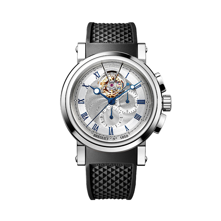 Часы Breguet  Marine Tourbillon Chronograph Platinum  5837PT/U2/5ZU