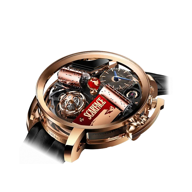 Часы   Opera Scarface 18K Rose Gold 49Mm  OP110.40.AK.AA.A