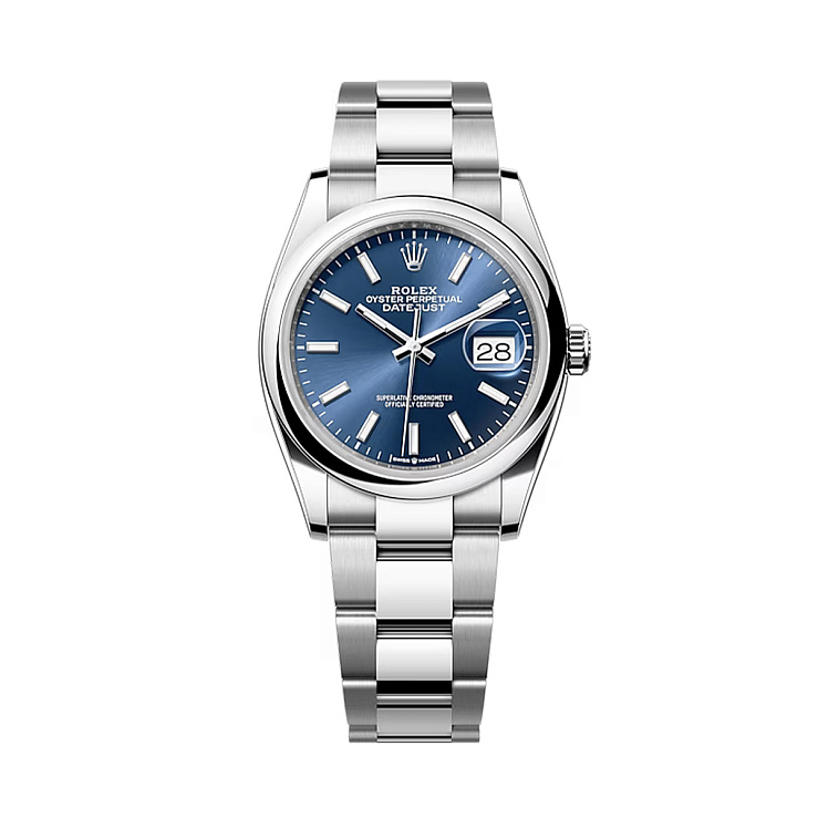 Часы Rolex  Oyster Perpetual Datejust 36Мм Blue Dial Oyster Bracelet  126200