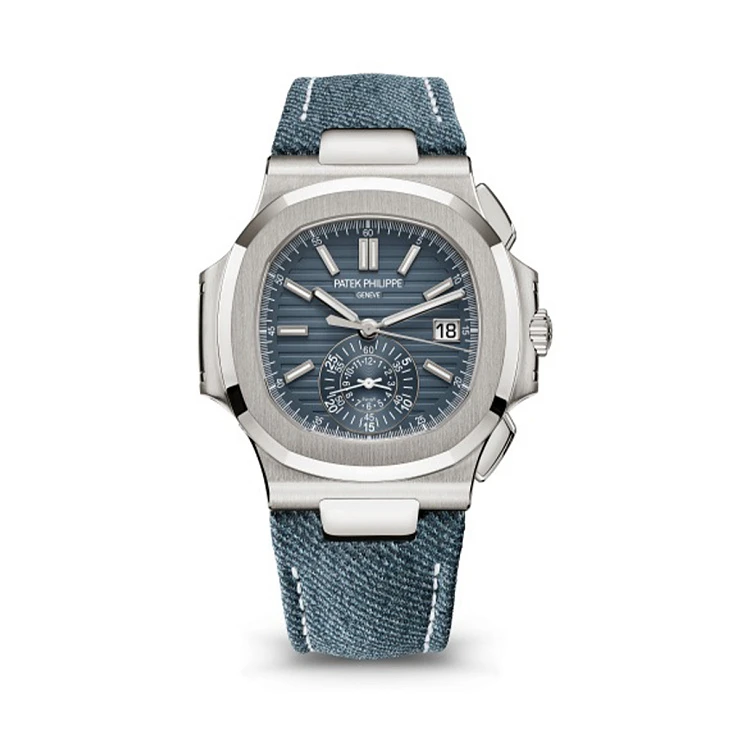 Часы Patek Philippe  Nautilus Chronograph White Gold   5980/60G-001
