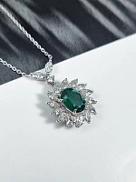 Украшение No Name  Подвеска с изумрудом 1,80 ct.   