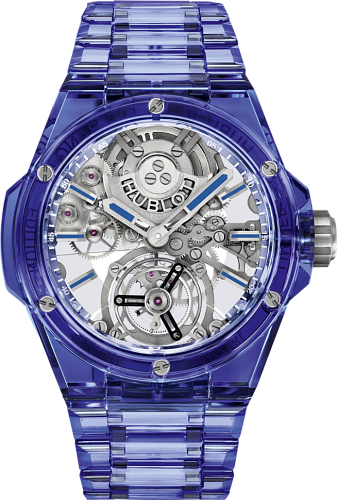 Заказать Hublot  Big Bang Integrated Tourbillon Full Blue Sapphire  455.JL.0120.JL