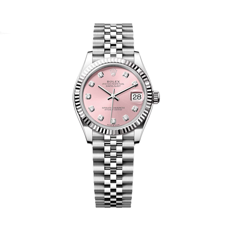 Часы Rolex  Datejust 31Mm Steel Pink Dial 8 Diamonds  278274-0032