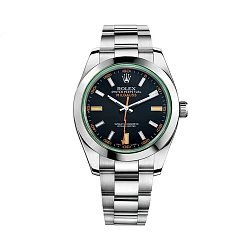 Rolex Milgauss Black With Green Glass