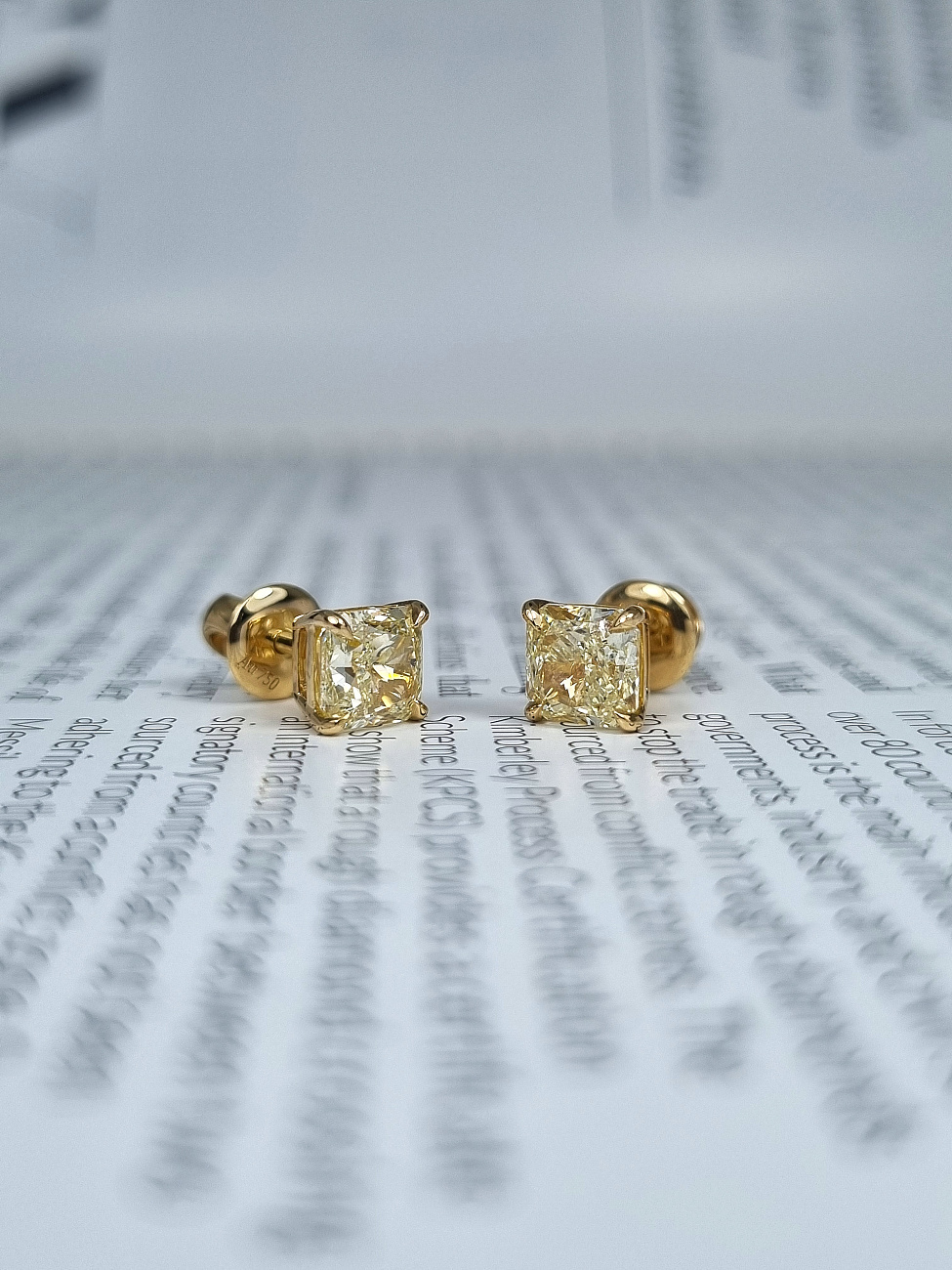 Украшение NO NAME  Серьги с бриллиантами 1,01/1,04 ct.   