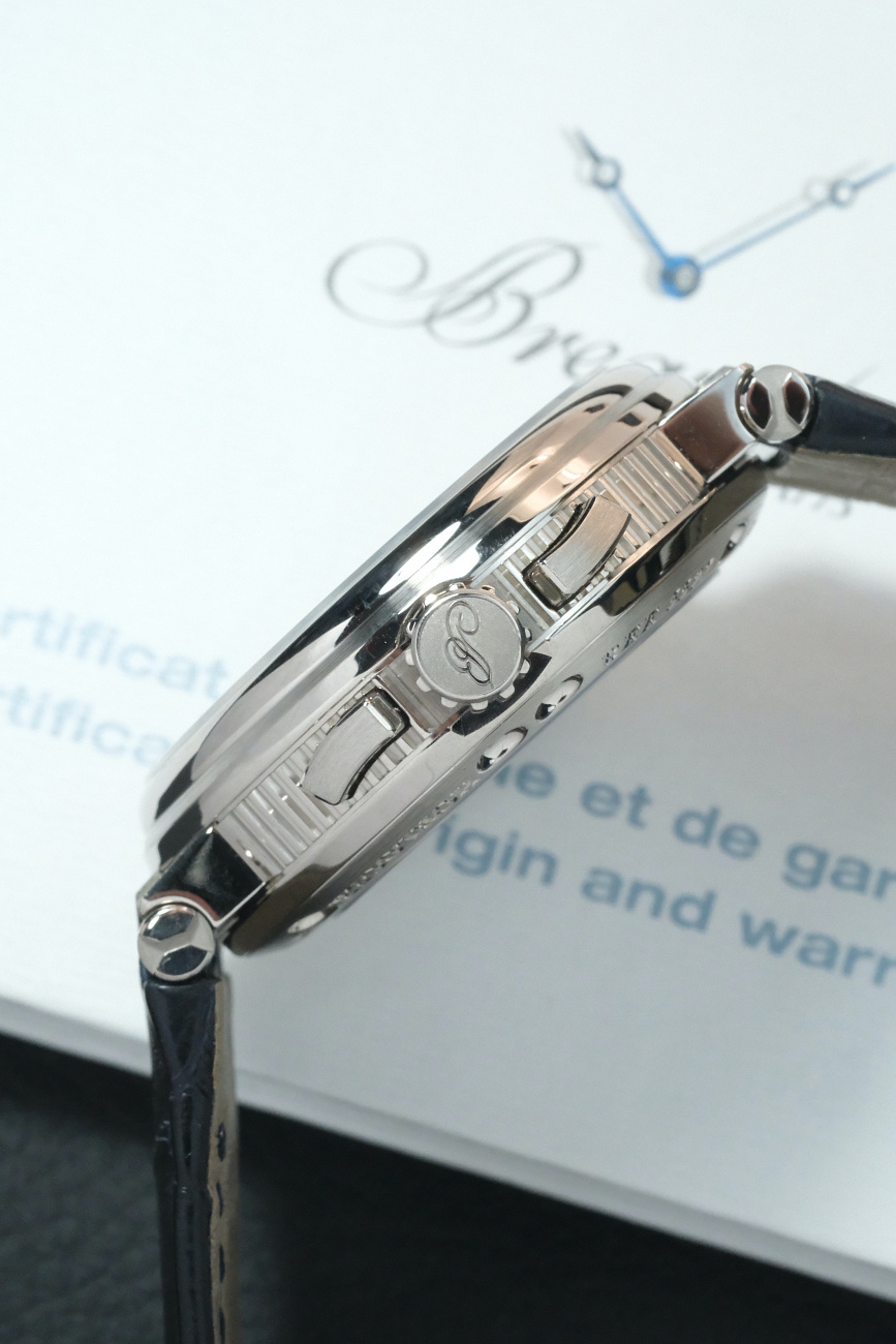 Часы Breguet  Marine Chronograph White Gold Blue Dial  5527BB/Y2/9WV