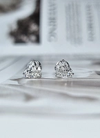 Украшение GIA  Серьги 0,90/0,90 ct. G/VS2 (Heart Diamonds)   