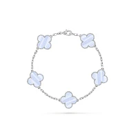 Украшение Van Cleef &amp; Arpels  Vintage Alhambra Bracelet, 5 Motifs Chalcedony  VCARD34700 