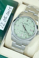 Часы Rolex  Oyster Perpetual 41 Mm Pistachio Dial New Model  134300-0006