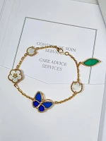 Украшение Van Cleef &amp; Arpels  Lucky Spring Butterfly bracelet, 5 motifs  VCARPHZV00 