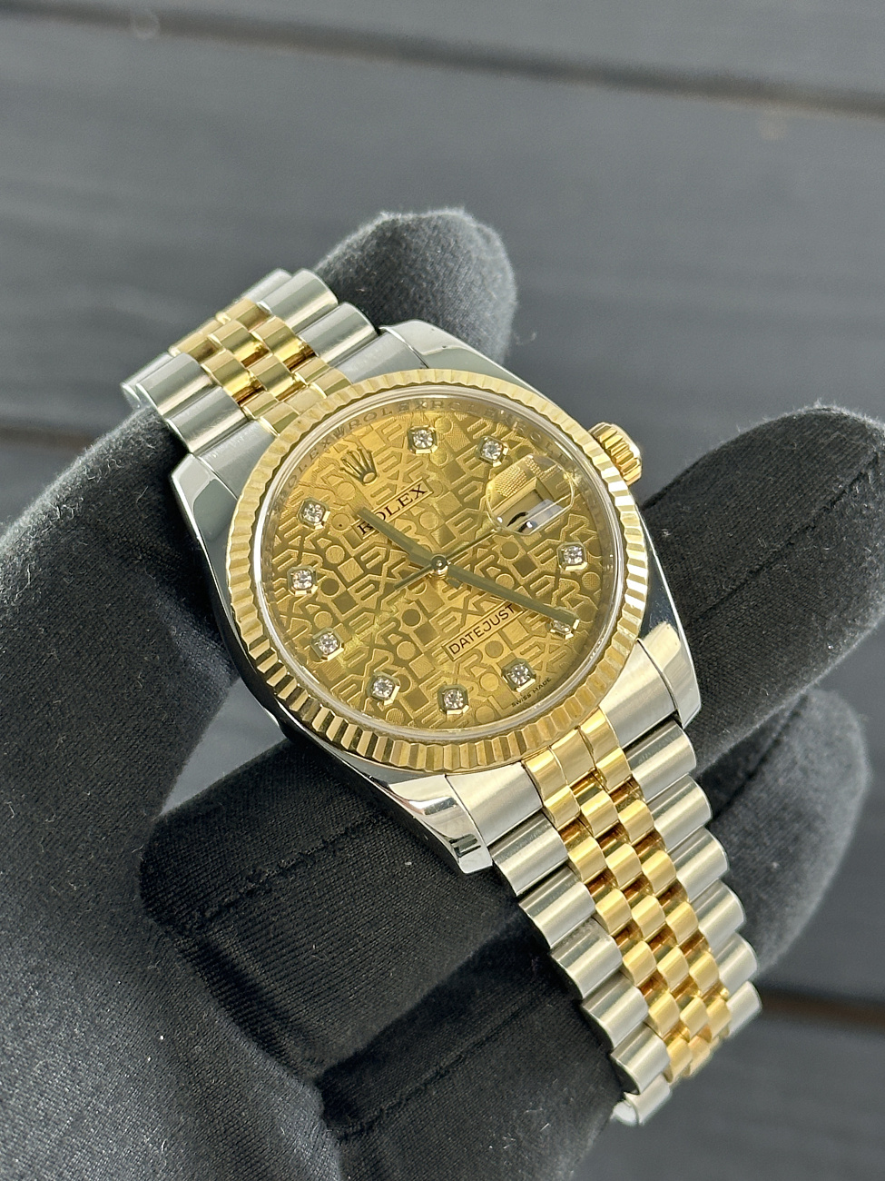 Часы Rolex  Datejust 36Mm Steel & Yellow Gold  116233