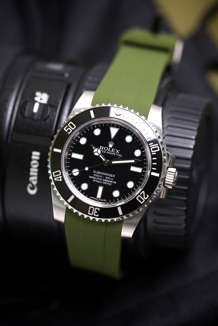 Часовой ремешок Rolex  Ремешок Для Часов Olive 40Mm Strap  