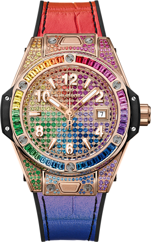Заказать Hublot  Big Bang One Click King Gold Rainbow  485.OX.9900.LR.0999