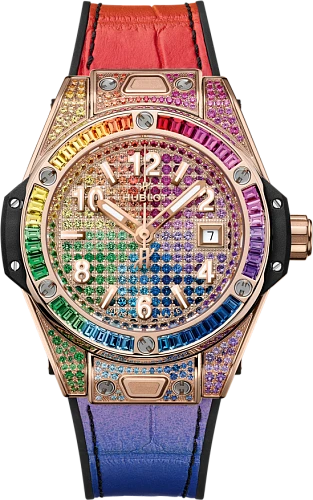 Заказать Hublot  Big Bang One Click King Gold Rainbow  485.OX.9900.LR.0999