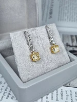 Украшение GIA  Серьги с бриллиантами 2,01/2,05 ct. W To X Range/IF-VVS2    