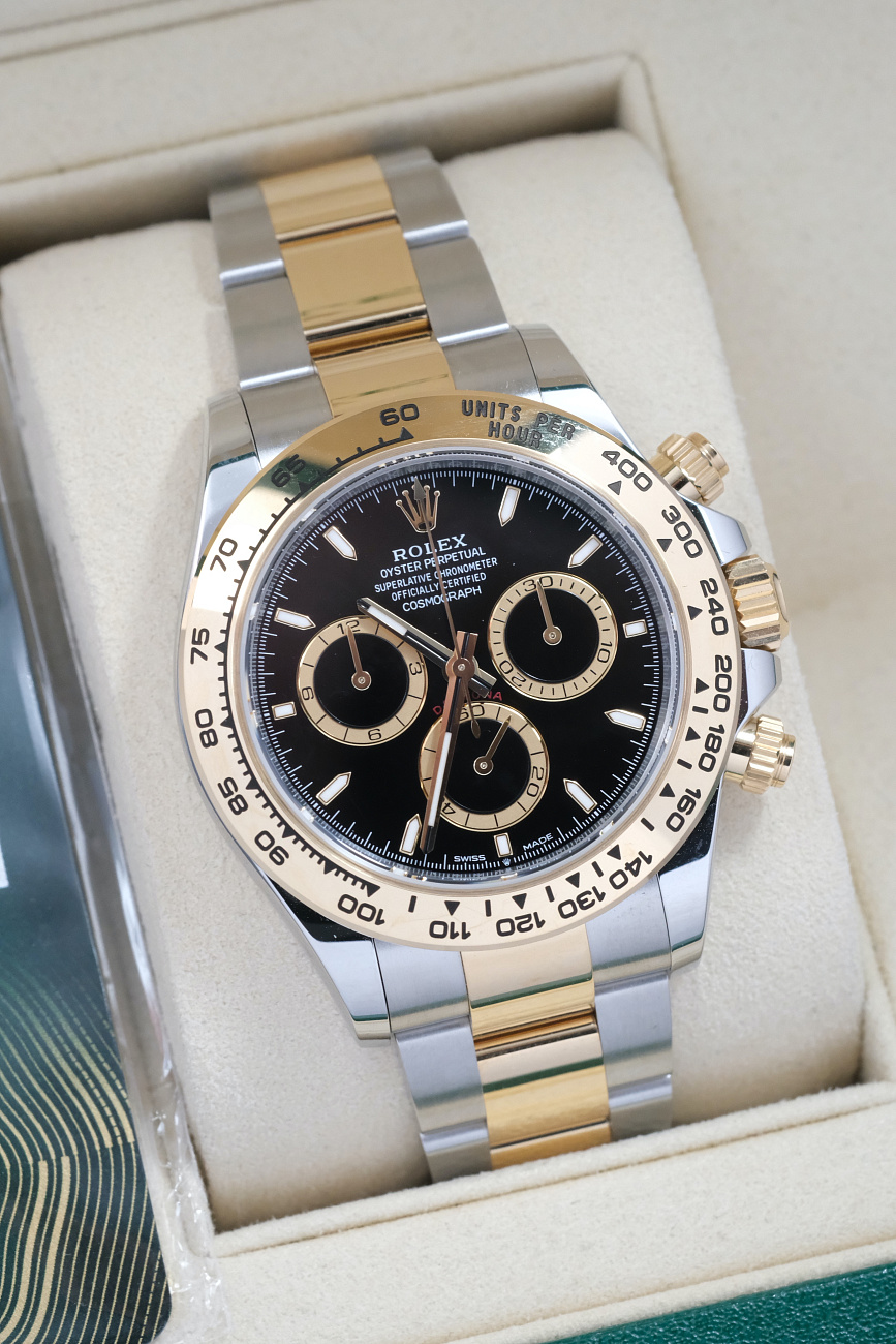 Часы Rolex  Cosmograph Daytona Steel & Yellow Gold Black Dial  126503-0003