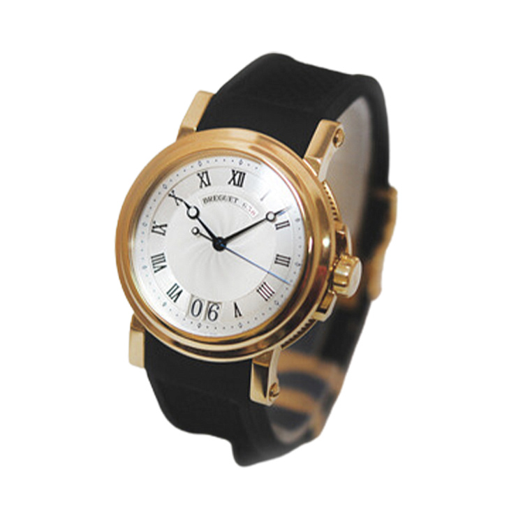 Часы Breguet  Marine Automatic Big Date (Yg/ Silver/Rubber)  5817BA/12/9V8