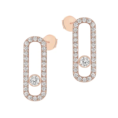 Украшение Messika  Серьги Move Uno Pavé-Set Diamond Earrings  12183-PG 