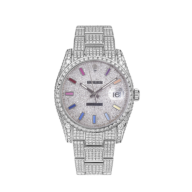 Часы Rolex  Datejust Ii Full Pave Iced Out Diamonds  126300 FIX