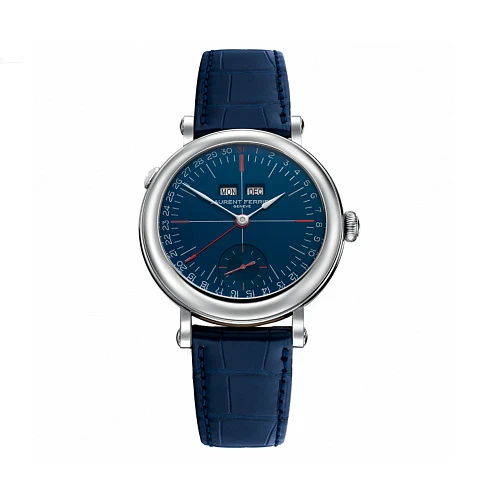Часы Laurent Ferrier  Ecole Annual Calendar Steel Blue Piece Unique 40 Mm  LCF025