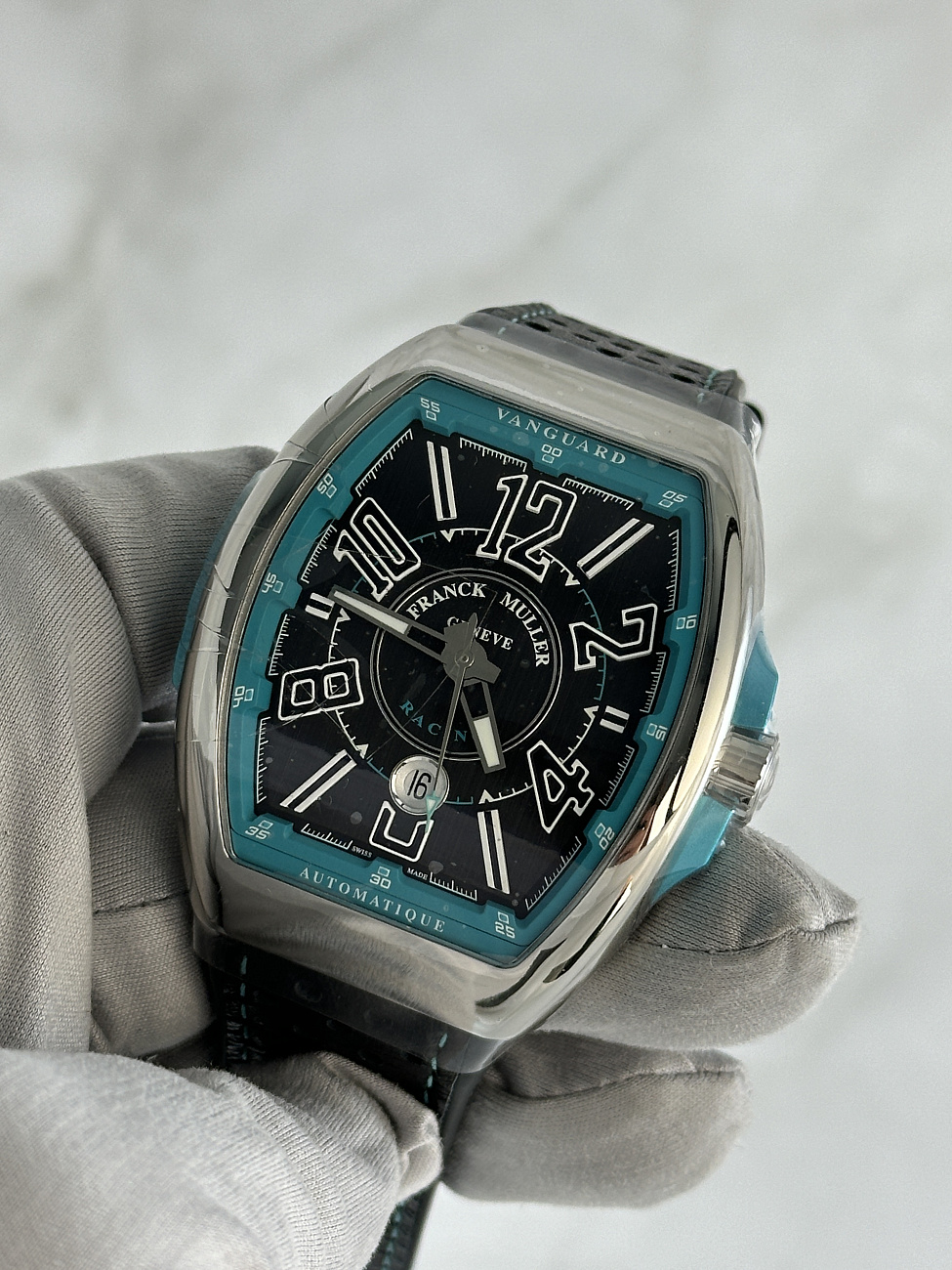 Часы Franck Muller  Vanguard Racing Black And Tiffany  V45SCDTRCGACTU