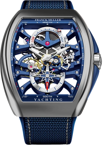 Заказать Franck Muller  Mens Collection Vanguard Yachting Anchor Skeleton Power Reserve  V 45 S6 PR SQT ANCRE FM YACHT (BL) BG