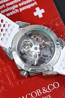 Часы Jacob &amp; Co  Epic X Skeleton Titanium White  EX110.20.AA.AI.A