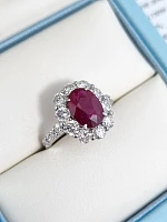 Украшение GIA  Кольцо с рубином 2,07 ct. "Pigeon Blood"   