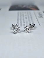 Украшение GIA  Серьги с бриллиантами 0,77/0,77 ct. G/VS2-Si1 (3 excellent) "Lucky Number"   