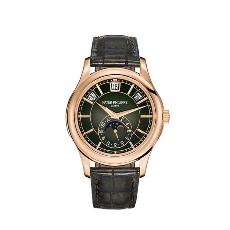Часы Patek Philippe  Annual Calendar Rose Gold Olive Green  5205R-011