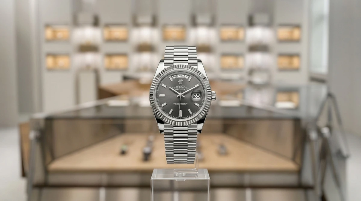 Обзор Rolex Day-Date 40 Ref. 228236: платина и инженерные решения