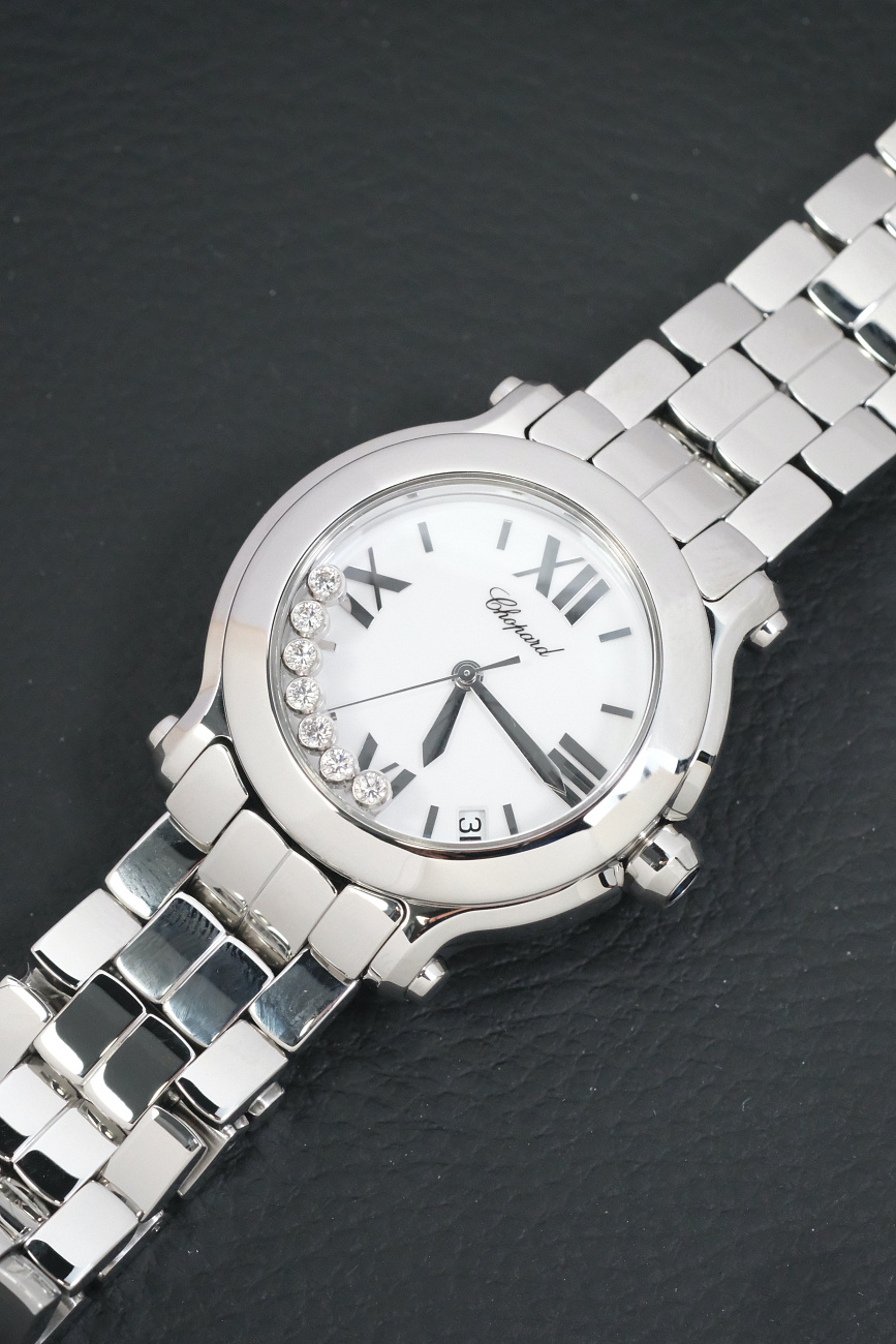 Часы Chopard  Happy Sport 36 Mm Steel And Diamonds  27-8477-3001