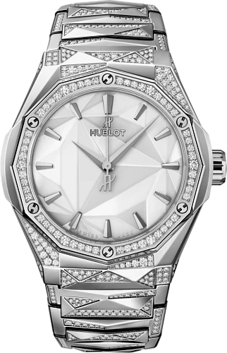 Заказать Hublot  Classic Fusion Orlinski Titanium White Alternative Pave  550.NS.2200.NS.3804.ORL22