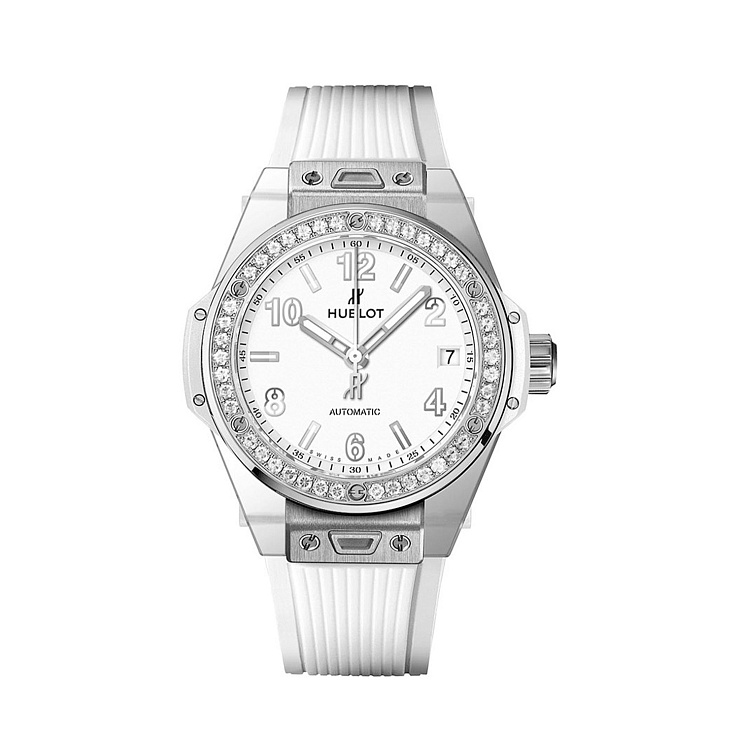 Часы Hublot  Big Bang One Click Steel White Diamonds 39 Mm  465.SE.2010.RW.1204