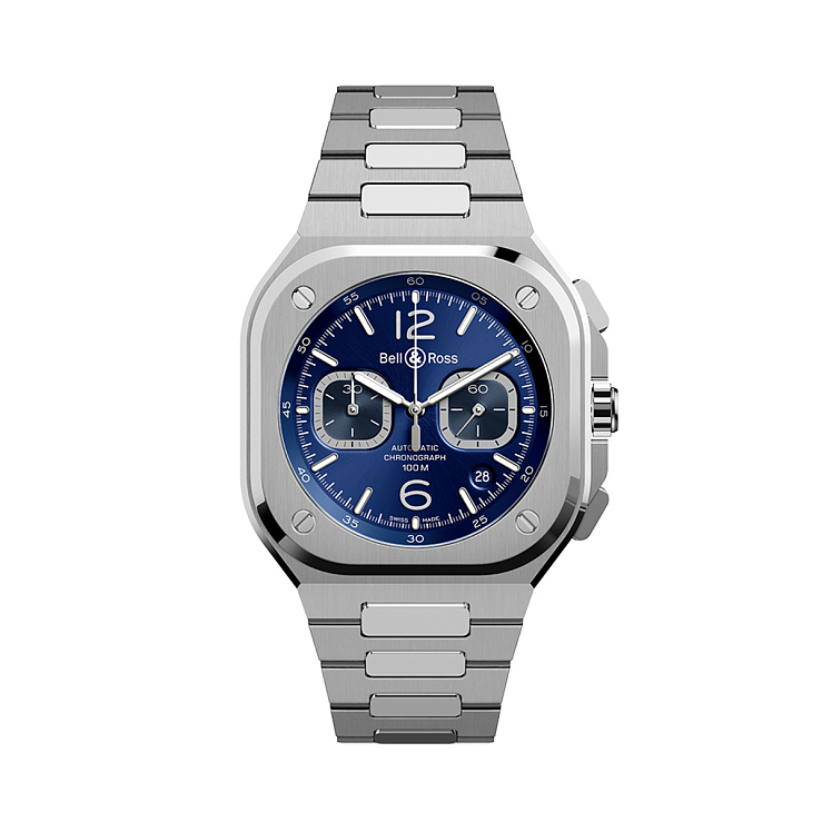 Часы Bell & Ross  Br 05 Chrono Blue Steel  BR05C-BU-ST/SST