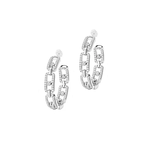 Украшение Messika  Move Link Sm Hoop Earrings  12716-WG 