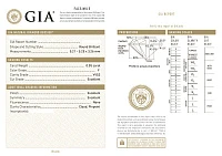 Украшение GIA  Серьги 0,55/0,55 ct. F/VVS2 (3 Excellent)   