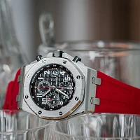 Часовой ремешок Audemars Piguet  Ремешок Для Часов Red Ap Royal Oak Offshore 42Mm Strap  