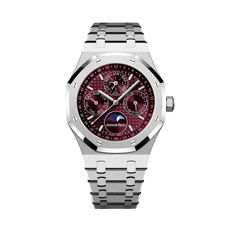 Часы Audemars Piguet  Audemars Piguet Royal Oak Perpetual Calendar 41Mm White Gold Burgundy  26574BC.OO.1220BC.01